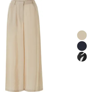 Dámské kalhoty esmara® Dámské kalhoty se širokými nohavicemi, z elegantního kepru