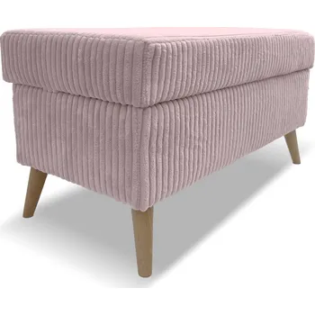 Taburet Taburet TESS s úložným prostorem - růžový - manšestr - LINCOLN 61