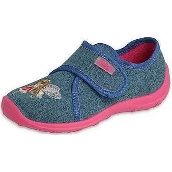 Dívčí bačkory BEFADO dívčí bačkorky 660X021 modrá/růžová 30