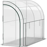 Aga Zahradní fóliovník ke stěně 200x80x157 cm