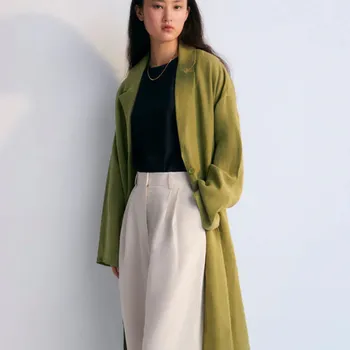 Dámský kabát THE NEW SOCIETY Dámský kabát Hera - Olive Velikost: L