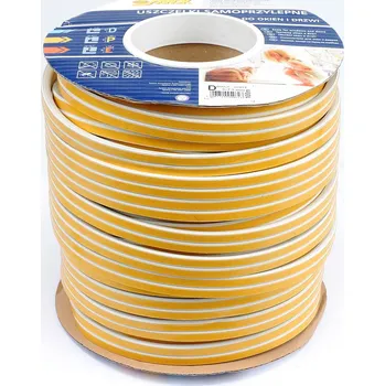 Těsnění do okna a dveří Vorel | Těsnění do oken a dveří samolepící 9x7,4mm TYP D bílé 100M TO-76757