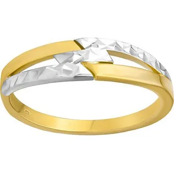Prsten Zlatý prsten Linéa ze žlutého a bílého zlata velikost obvod 52 mm FNNNP130RGYW-obvod 52 mm