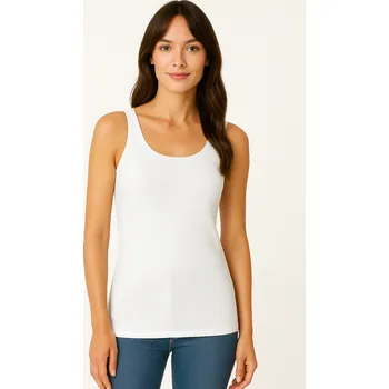 Dámské žebrované tílko RIB TOP - bílá/S/M