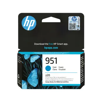 HP 951 Cyan Original Ink Cart, CN050AE