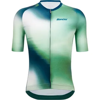 cyklistický dres UNISEX Dres SANTINI Ombra Green - XL
