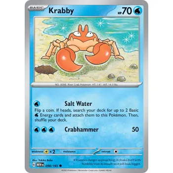 Sběratelská karetní hra Krabby MEW 098/165 - reverse holo