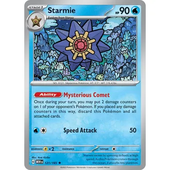 Sběratelská karetní hra Starmie MEW 121/165 - holo