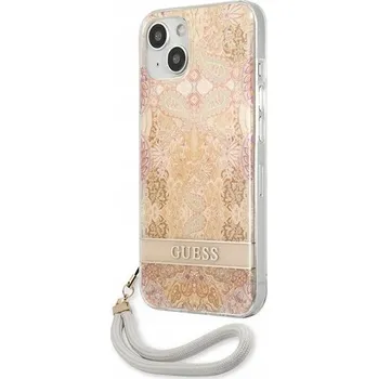 Pouzdro na mobilní telefon Zadní Kryt Guess pro Apple iPhone 13 mini zlatý