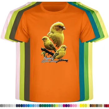 detske-levne-bavlnene-tricko-potisk-kanarek-divoky Barva: Orange - oranžová, Dětská bavlněná trička JHK: M