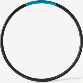 DOMYOS Obruč na fitness se zátěží 1,4 kg MODRÁ|ČERNÁ