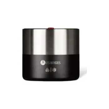 Termohrnek Kulatý nerezový termo obědář Les Artistes - 700 ml - stříbrno-černý