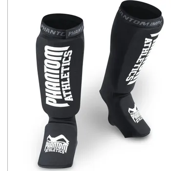 Chránič holeně pro bojový sport Chrániče holení PHANTOM Impact - černé - PHSG1641