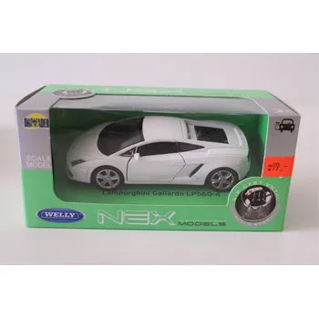 autíčko Welly Autíčko kovové Lamborghini Gallardo LP560-4 - bílé