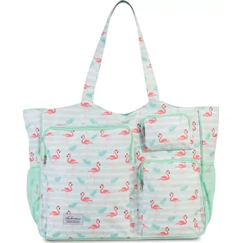 Plážová taška plameňáci Fabrizio Summer XXL 50443-2300 - Prostorná a stylová, perfektní na pláž, bazén i nákupy | Cooltovka.cz