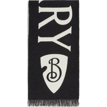 Burberry Pánská Šála, černá / krémová, one size