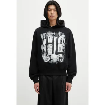 Dámská mikina Bavlněná mikina Helmut Lang SCRIBBLE.H2.LIGHT.CT, L, černá, 99X