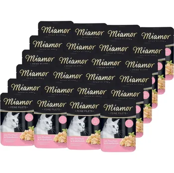 Krmivo pro kočku Miamor Feine Filets - mokré krmivo pro kočky filety z tuňáka s krabem 24x100g