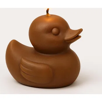 Svíčka Vonná svíčka Kachnička | 80 g | Svíčkománie3D | Barva: Hnědá