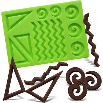 Jedlá dekorace na dort Silikonová formička na čokoládové ozdoby