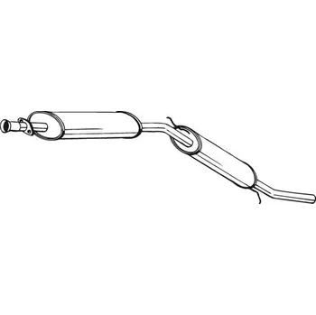 Výfukový systém Zadní tlumič výfuku BOSAL 281-643