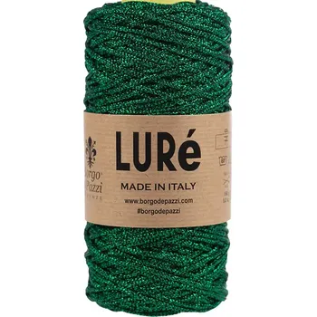 Příze Borgo de Pazzi Luré 7 Zelená (Špagátová příze Luré Zelená)