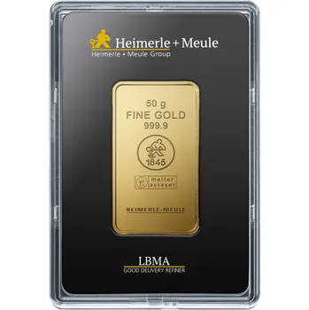 Heimerle + Meule GmbH - Investiční zlatý slitek - 50 g