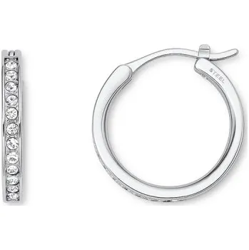 Náušnice Fossil Elegantní kruhové náušnice se zirkony JOF00337040 + 2 měsíce na vrácení zboží