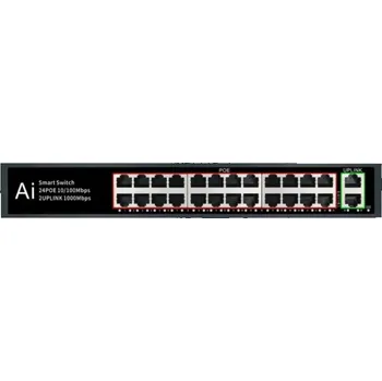 Příslušenství pro kamerový systém MS 2420GB 24+2 port Gigabit PoE switch (6074) (Monitorrs Security)