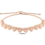 LUNICA Stříbrný náramek srdíčka 0058 Ag 925; ≤7 g. 5820226423