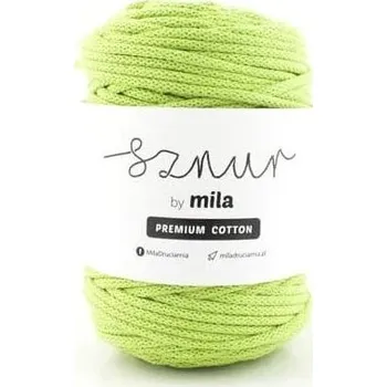 Příze Bavlněná šňůra PREMIUM COTTON 100m - limetka Síla: 3 mm