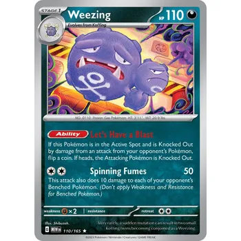 Sběratelská karetní hra Weezing MEW 110/165 - holo