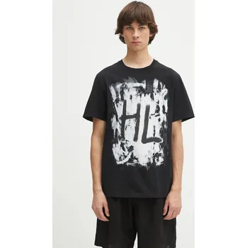 Dámské tričko Bavlněné tričko Helmut Lang SCRIBBLE.T4.MAL.LT., S, černá, 99X