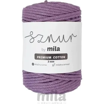 Příze Bavlněná šňůra PREMIUM COTTON 100m - fialková Síla: 3 mm