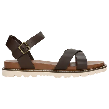 Dámské sandále Hnědé Dámské Sandály Z Pravé Kůže Wojas 7619652 40