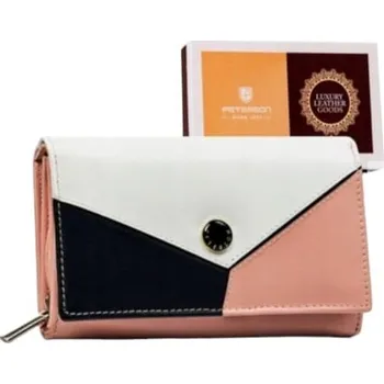 Peněženka Dámská kožená peněženka Peterson RD-21 - růžová/ multi