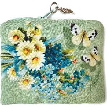 Peněženka Peněženka 9,5 x 8 cm - Pomněnky a sedmikrásky