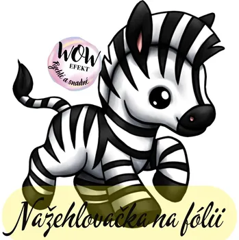 Nažehlovačky na fólii Nažehlovačka na fólii, ZEBRA, 8,8x8,4 cm /ks