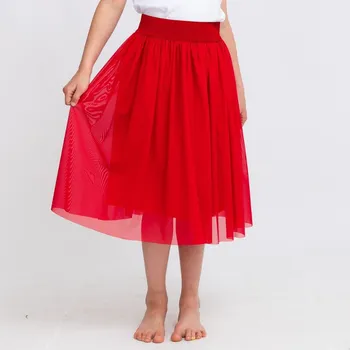 Dívčí sukně Dětská červená tylová sukně Velikost: 98/104