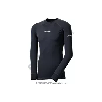 Pánské oblečení Progress DELONG Pánské funkční tričko s dlouhým rukávem M černá