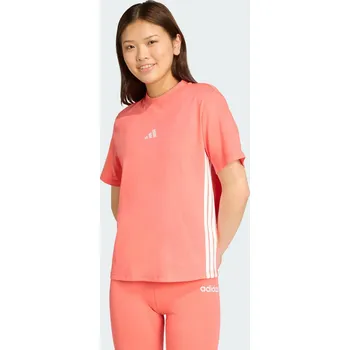 Pánské tričko ADIDAS Bavlněné tričko Essentials 3-Stripes XL BÍLÁ|ORANŽOVÁ|ŽLUTÁ