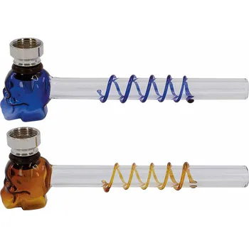 Dýmka 58546 Šlukovka kov + sklo 14cm 2ks MIX