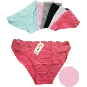 Dámské spodní prádlo Dámské klasické kalhotky s krajkou na předním díle zn. Moraj Barva/Velikost: světle růžová / XS/S