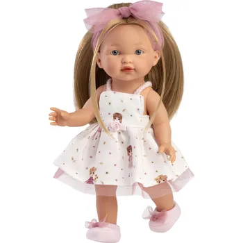 Panenka Rappa Llorens 28038 VALERIA - realistická panenka s celovinylovým tělem - 28 cm