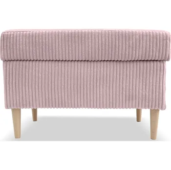 Taburet Taburet ZANE s úložným prostorem - růžový - manšestr - LINCOLN 61