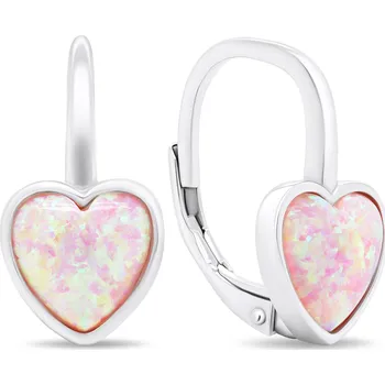Módní doplněk Brilio Silver Romantické stříbrné náušnice se syntetickými opály EA388WP + 2 měsíce na vrácení zboží