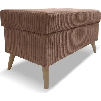 Taburet Taburet TESS s úložným prostorem - hnědý - manšestr - LINCOLN 17