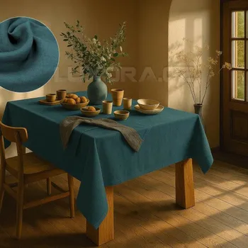 ubrus Lněný ubrus petrolejový,65x65