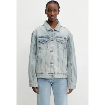 Dámská casual bunda Džínová bunda KSUBI oversized jacket karma modrá barva, přechodná, 5000003501, XS, 50X