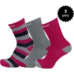 APASOX dětské ponožky LOGAN 30-34 růžovo šedá Velikost: 30-34